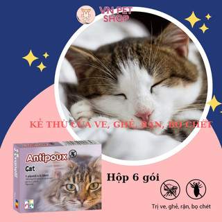 Tuýp ANTIPOUX CAT DOG -Thuốc nhỏ gáy thảo dược phòng và trị ve ghẻ bọ chét cho mèo MPets VN PET SHOP