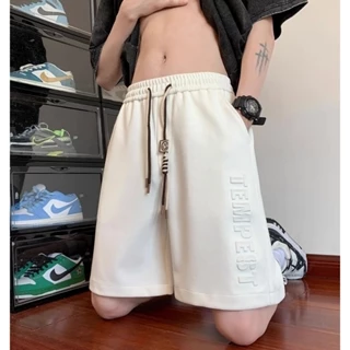 Quần đùi nam nữ TEMPEST NAD Unisex Quần Short in chữ nổi chất vải cotton mặc thoáng mát thoải mái