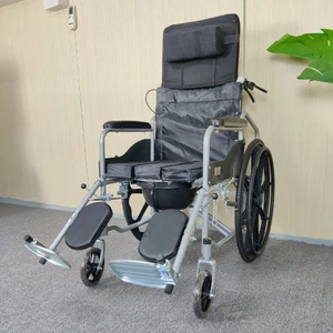 Xe lăn ngã thành giường, sử dụng Pittong dầu ngã lưng êm ái, nhẹ nhàng, tiện dụng - Hàng chính hãng NIKITA BH 12T