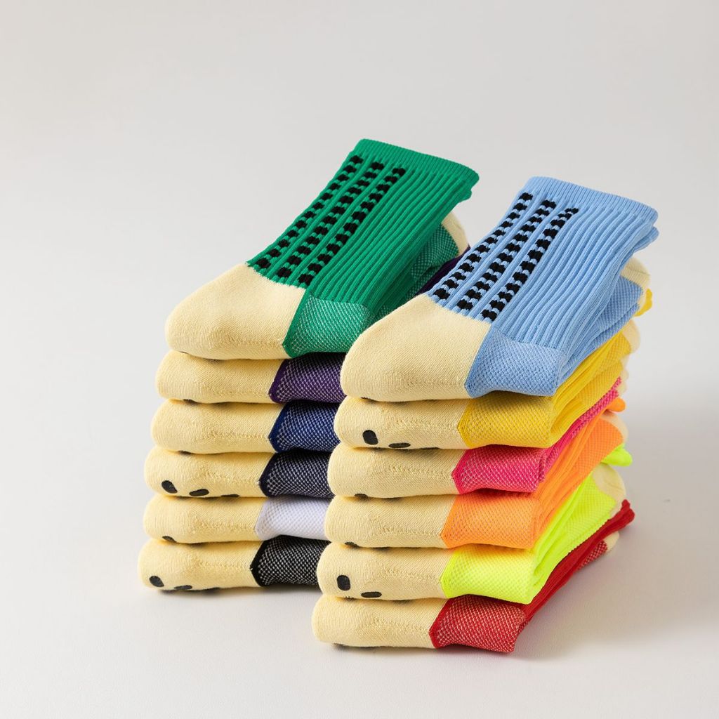 Vớ Tất Nam cotton chống trượt cao cổ loại dày phù hợp chạy bộ, bóng đá, bóng rổ...