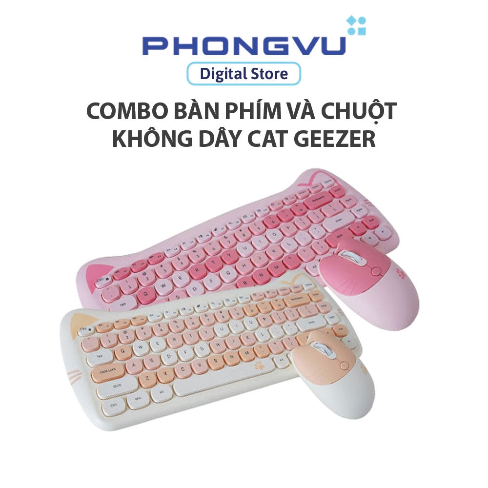 Combo Bàn Phím Và Chuột Không Dây Mofii Cat Geezer Bảo Hành 12 Tháng Shopee Việt Nam 5356