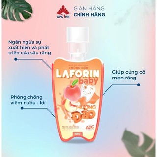 Nước súc miệng Laforin baby (hương cam, đào, ổi) cho bé