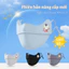Khẩu trang chống nắng trẻ em chống tia UV thoáng khí mềm mại có quai chỉnh dây, khẩu trang vải chống nắng hai lớp cho bé