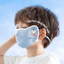 Khẩu trang chống nắng trẻ em chống tia UV thoáng khí mềm mại có quai chỉnh dây, khẩu trang vải chống nắng hai lớp cho bé