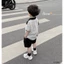 Set somi đũi kẻ phối quần short bé trai (9-25kg)