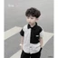 Set somi đũi kẻ phối quần short bé trai (9-25kg)