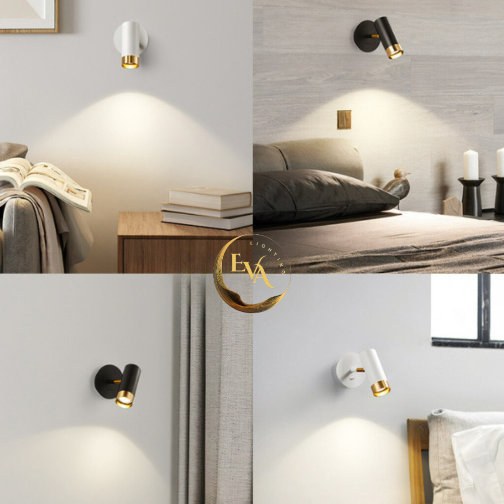 Đèn soi tranh 1 bóng công suất 3W EVA AP8110-1BK bảo hành 12 tháng