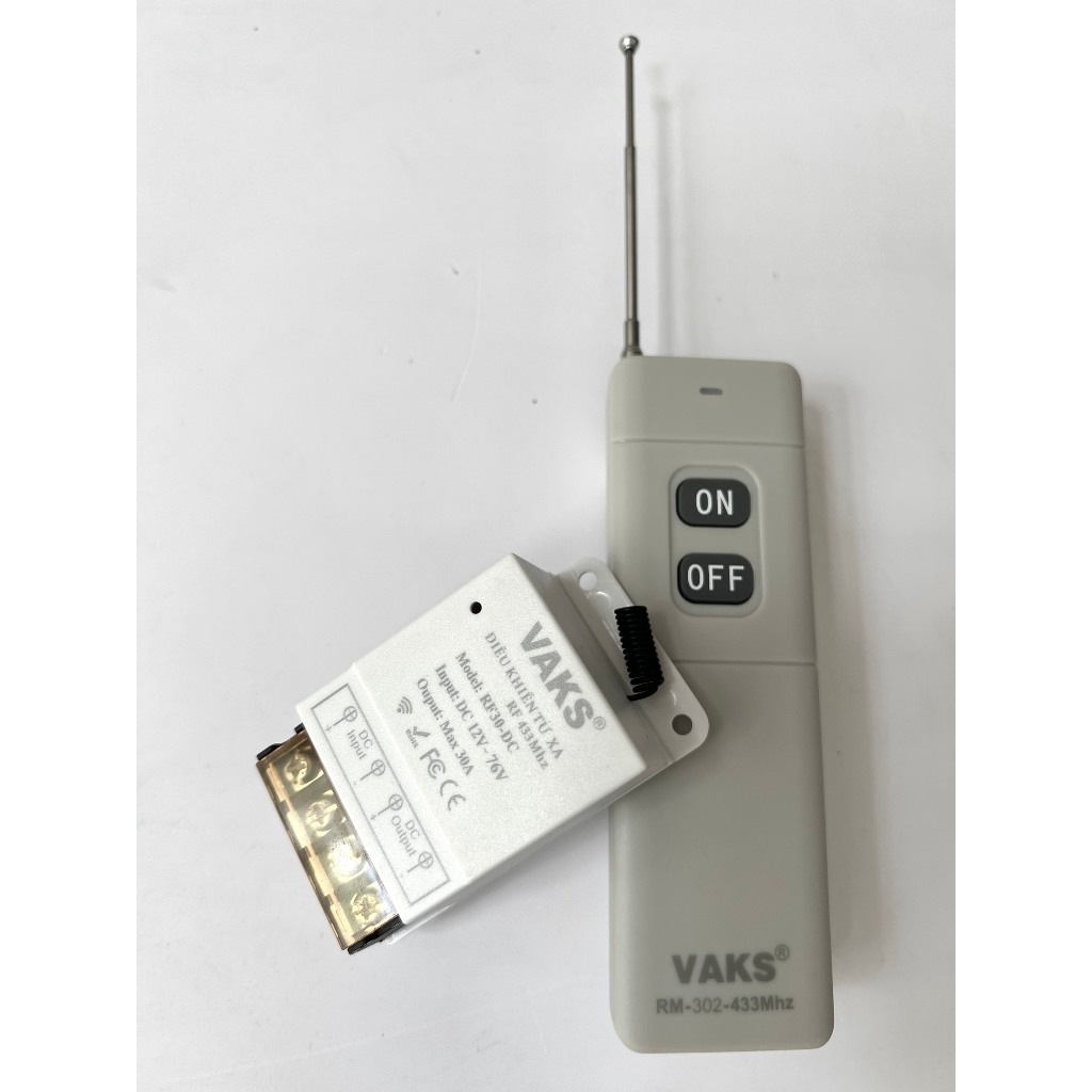 Bộ công tắc điều khiển từ xa xuyên tường 433Mhz, CHỊU TẢI LỚN 30A ...