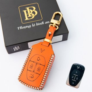 Bao Da Chìa Khoá Ô Tô VINFAST VF6 VF7 VF8 VF9 đời 2024 khoá mới da bò cao cấp bảo hành 2 năm Boabay
