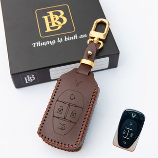 Bao Da Chìa Khoá Ô Tô VINFAST VF6 VF7 VF8 VF9 đời 2024 khoá mới da bò cao cấp bảo hành 2 năm Boabay