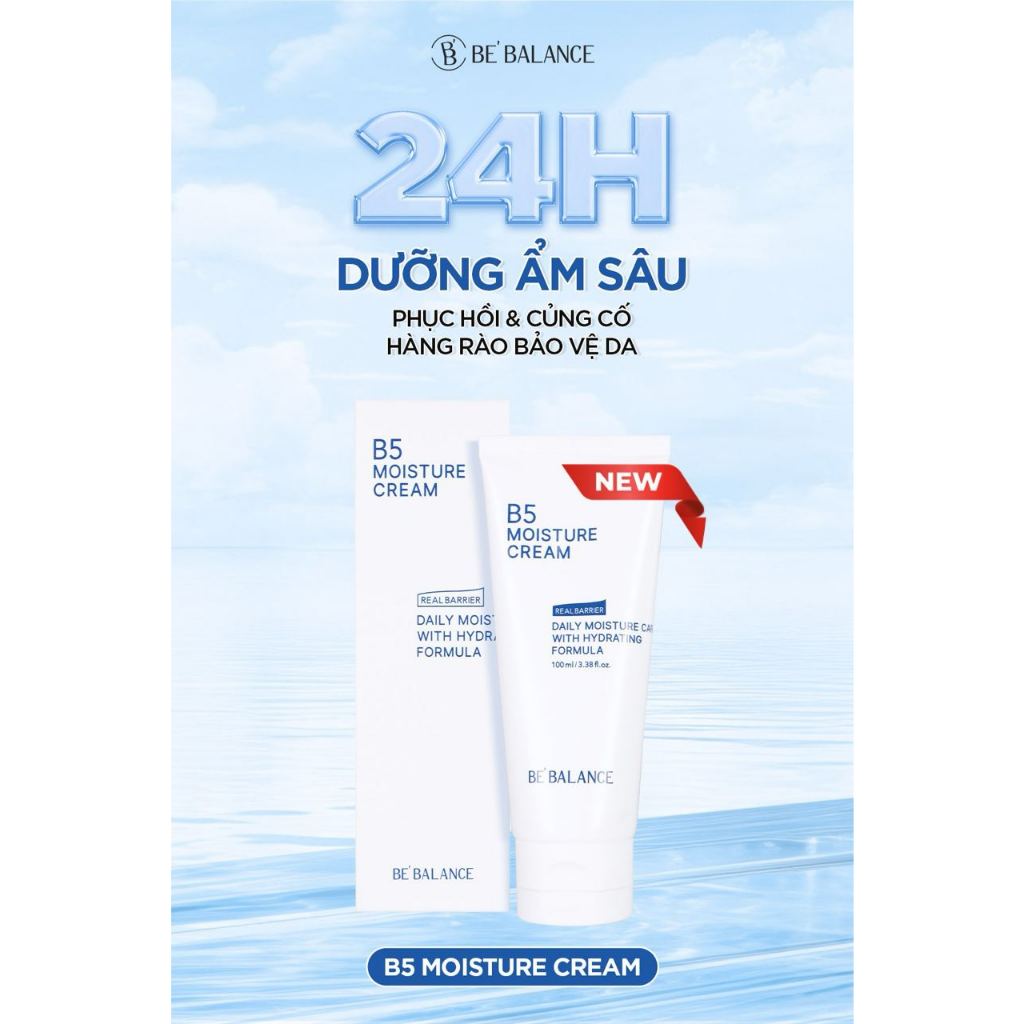 Ảnh Kem Dưỡng Ẩm Chuyên Sâu Be'Balance B5 Moisture Cream giúp Cấp Ẩm Phục Hồi và Bảo Vệ Da 100ml 3