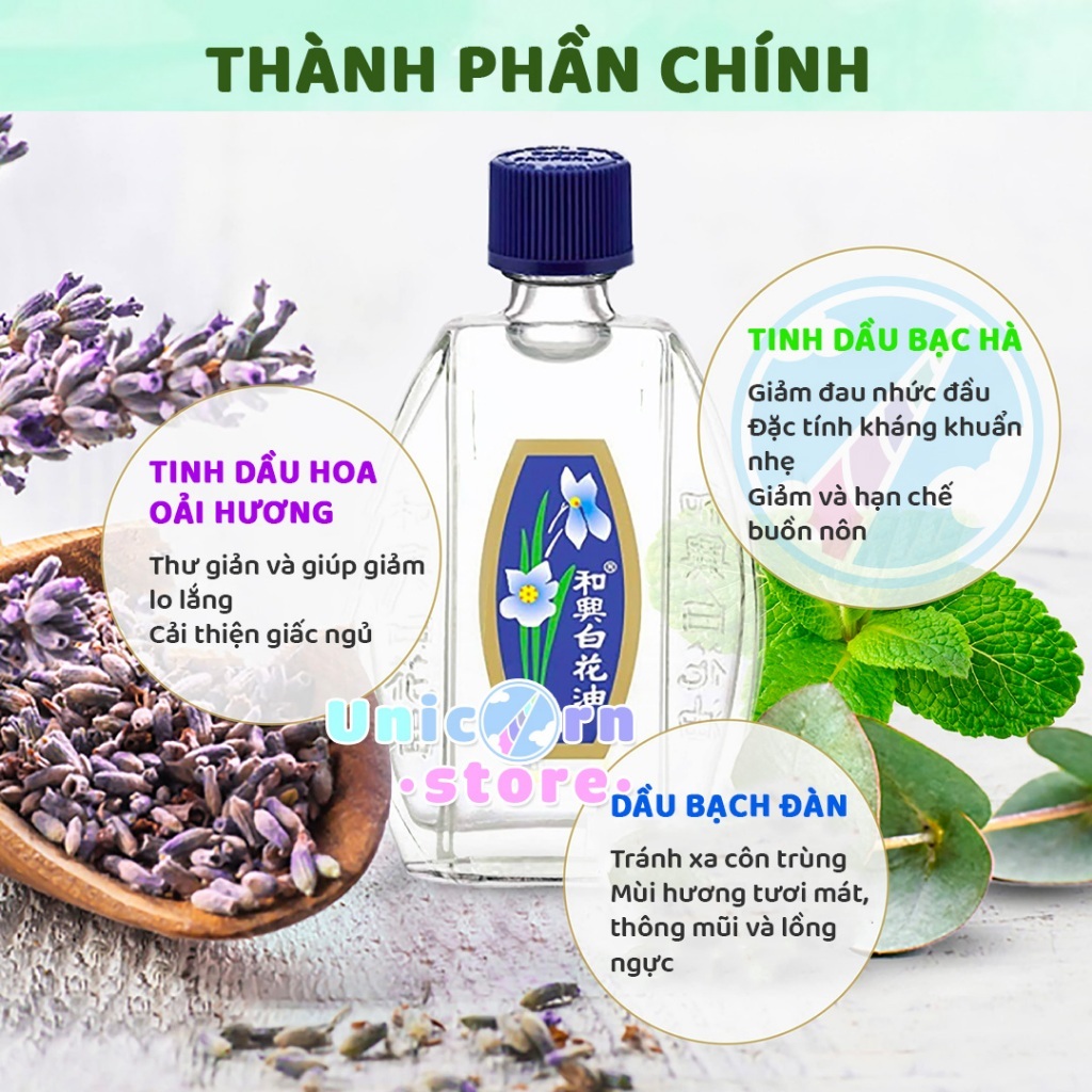 Dầu Gió Hoa Trắng Bạch Hoa Đài Loan The White Flower Embrocation Pak Fah Yeow