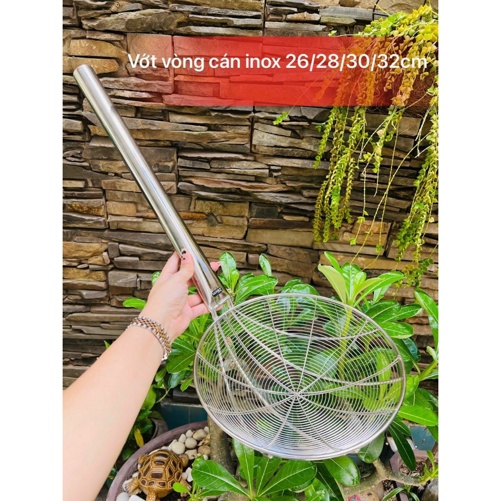 Vợt inox công nghiệp vớt đồ chiên,rán,luộc (hàng loại 1 )Size 26cm ...