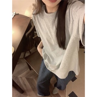 Quần Dài Ống rộng cạp chun kẻ caro hoạt hình