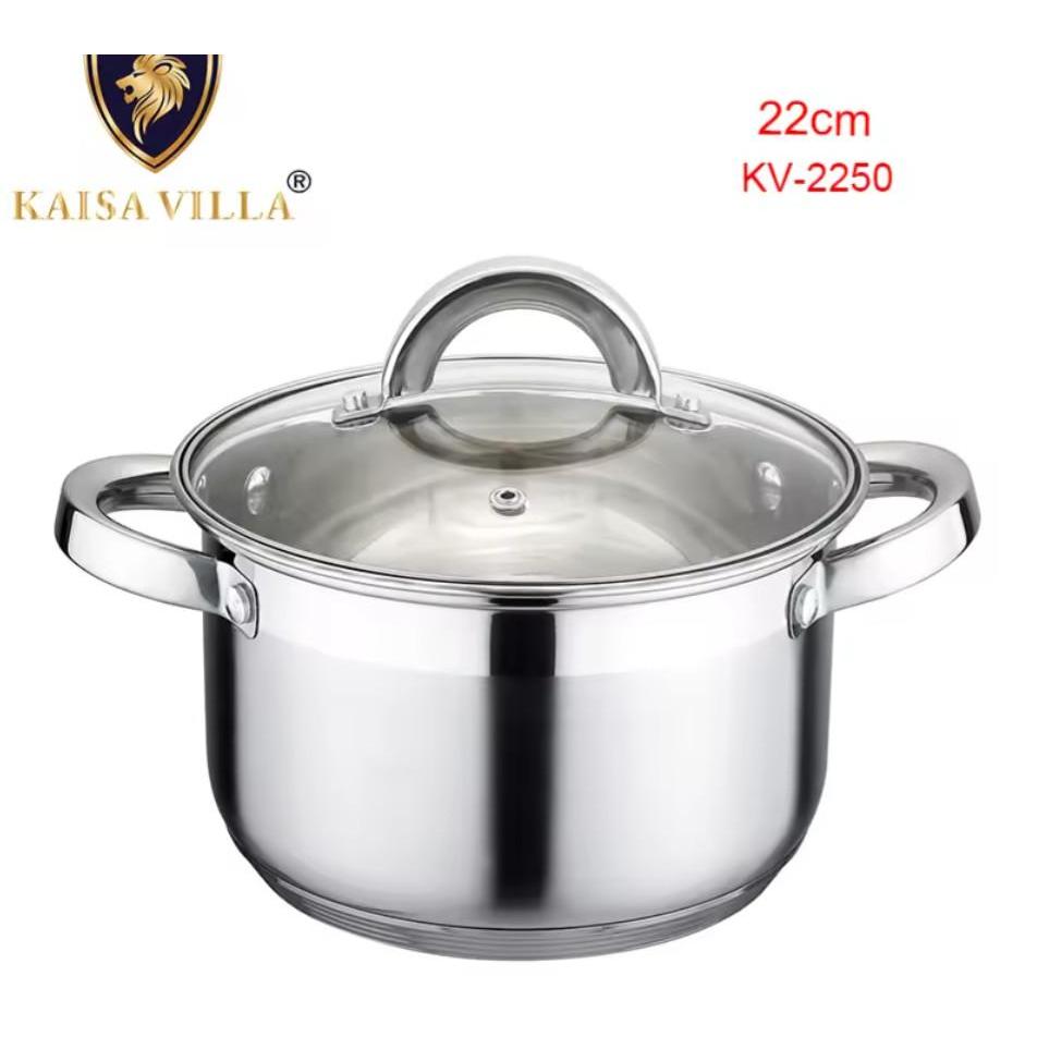 K298_ Nồi inox Kaisa Villa stainless steel casserole