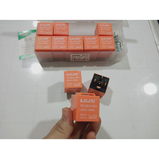 Combo 10 Rơ le 5 chân 100A UUS màu cam điện 12 và 24v.
