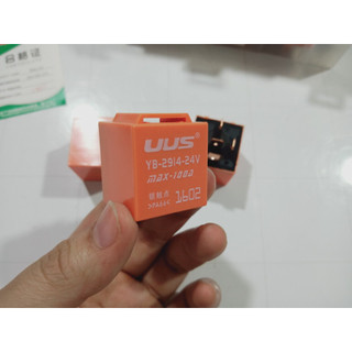 Combo 10 Rơ le 5 chân 100A UUS màu cam điện 12 và 24v.