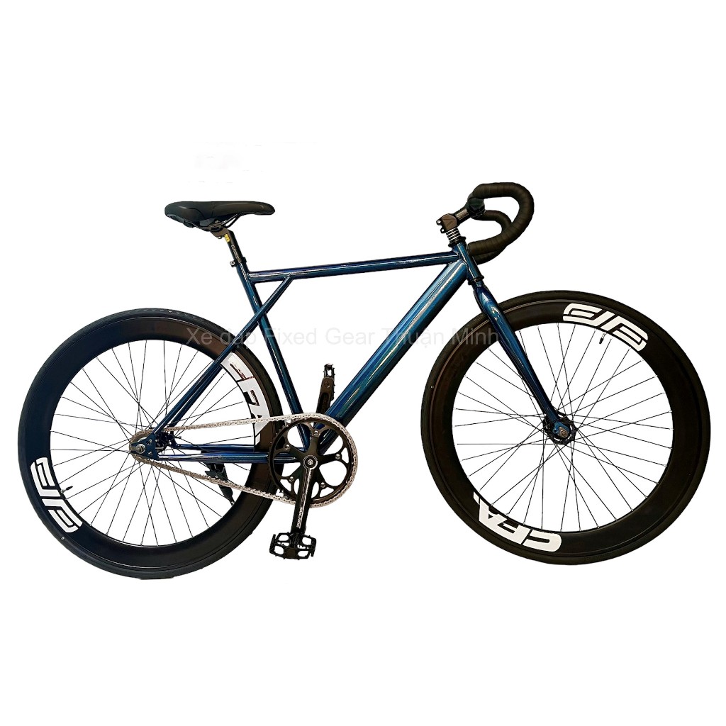 Fixed Gear Blue And Black Bicycle FabricBike Fixed Gear Single