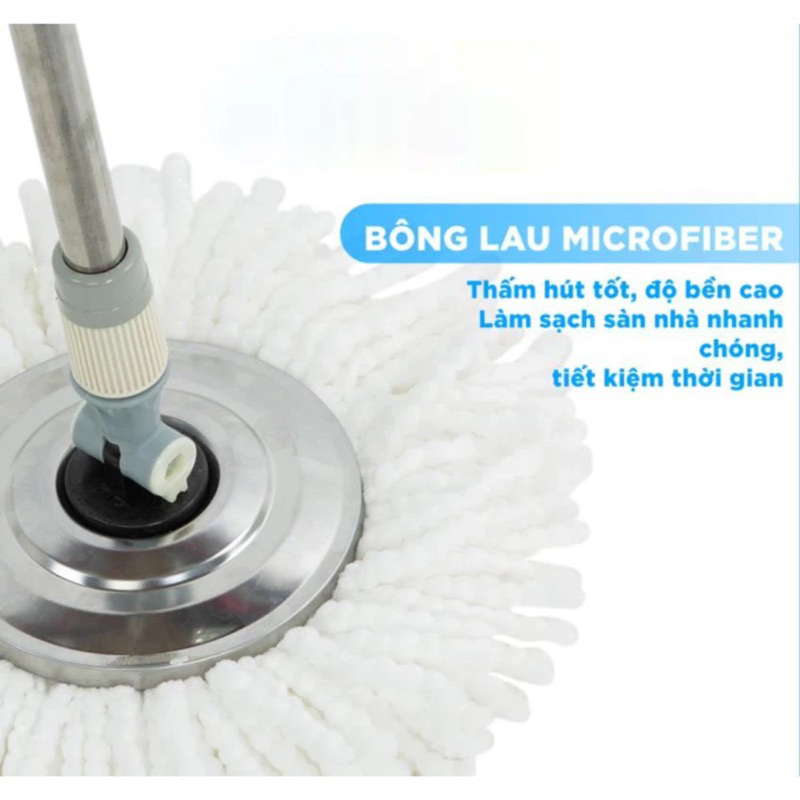 Bộ lau nhà lồng inox cao cấp Vinasu VNS 177