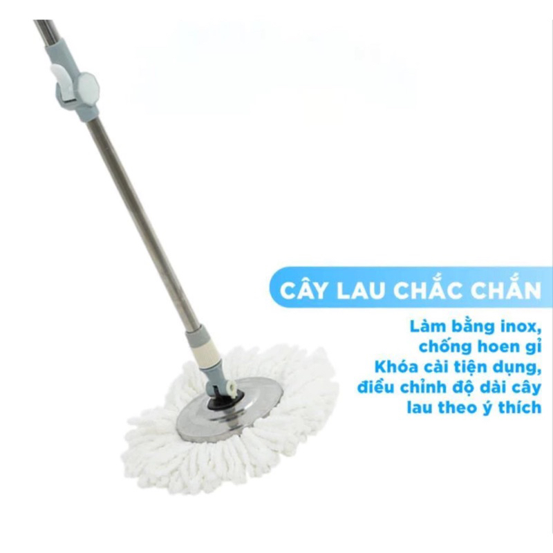 Bộ lau nhà lồng inox cao cấp Vinasu VNS 177