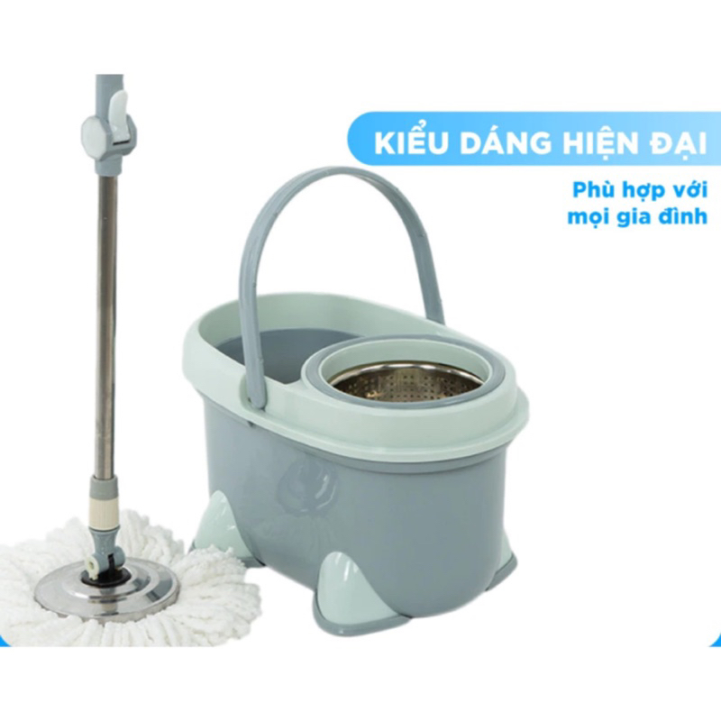 Bộ lau nhà lồng inox cao cấp Vinasu VNS 177