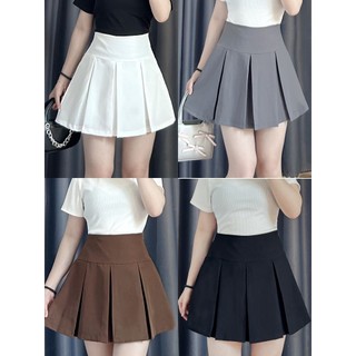 Chân váy A xòe Nhỏ Clothing bigsize nữ ngắn xếp ly lưng cao vải tây mềm mát và đứng from style cá tính thời tráng CV405