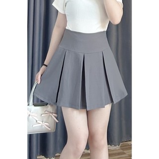 Chân váy A xòe Nhỏ Clothing bigsize nữ ngắn xếp ly lưng cao vải tây mềm mát và đứng from style cá tính thời tráng CV405