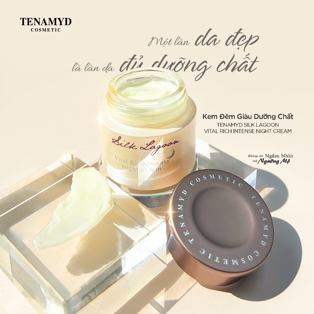 Kem Đêm Giàu Dưỡng Chất - Chống Lão Hóa -Tenamyd Silk Lagoon Vital Rich  Intense Night Cream 60g