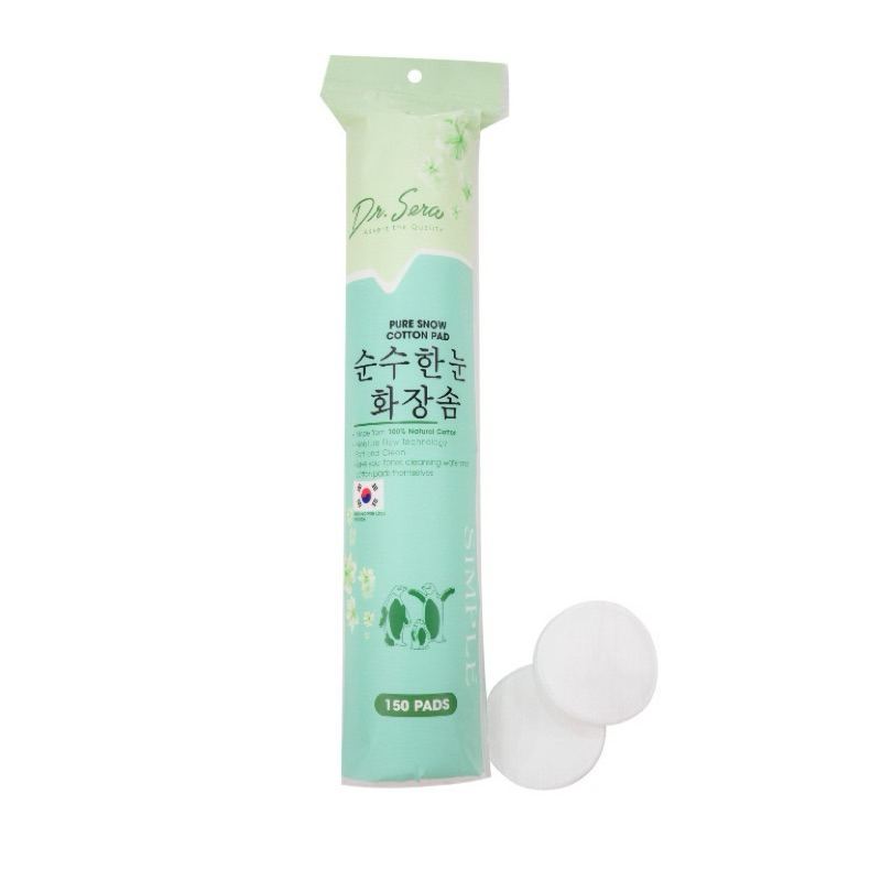 Bông tẩy trang Dr.Sera Pure Snow Cotton Pad 150 miếng