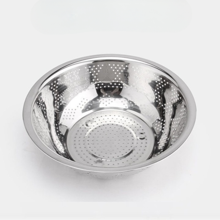 rổ đựng rau inox thủng lỗ size 35cm tiện lợi | Shopee Việt Nam