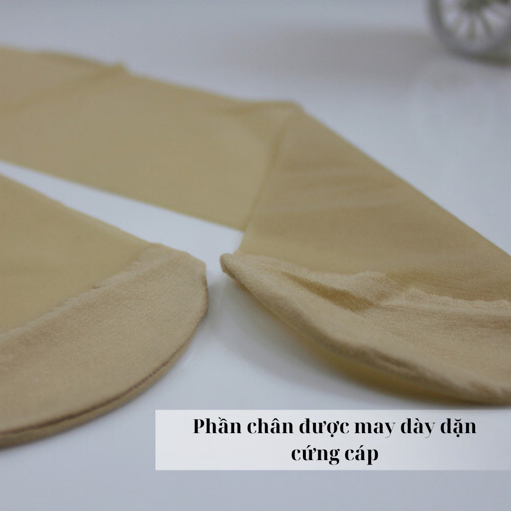 Tất nữ siêu mỏng không có phần gập phần chân may dày dặn cứng cáp mềm mại thoáng khí LANIXA T893