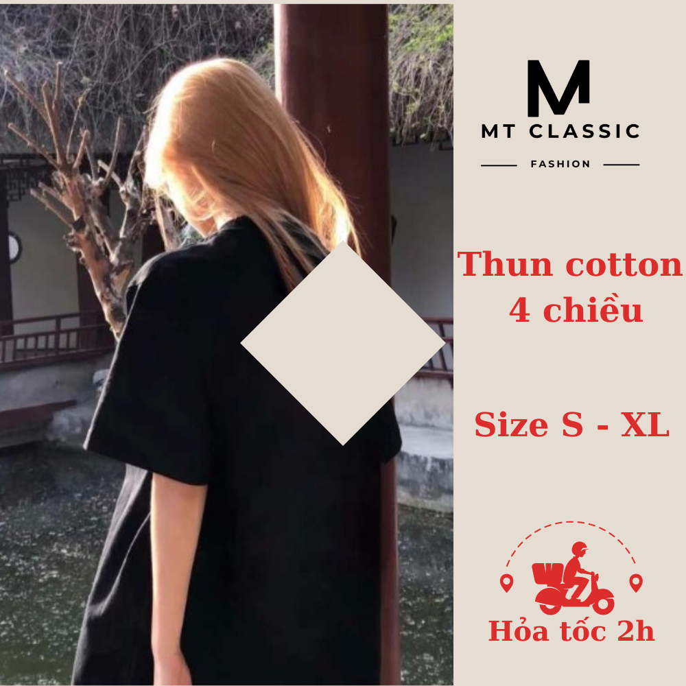 (Hỏa tốc HCM) Áo thun trơn basic, áo phông tay lỡ form rộng chất thun cotton co giãn 4 chiều mềm mát, dễ phối - Mclassic