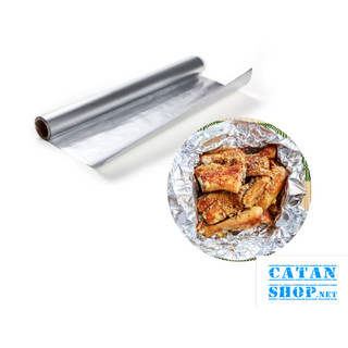 Giấy Bạc Bọc Thực Phẩm Nướng, Giữ Nóng Cho Món An Thơm Ngon, Tròn Vị, Cuộn Giấy Bạc Gói Thực Phẩm-GD677-CuonBac5M