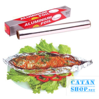 Giấy Bạc Bọc Thực Phẩm Nướng, Giữ Nóng Cho Món An Thơm Ngon, Tròn Vị, Cuộn Giấy Bạc Gói Thực Phẩm-GD677-CuonBac5M