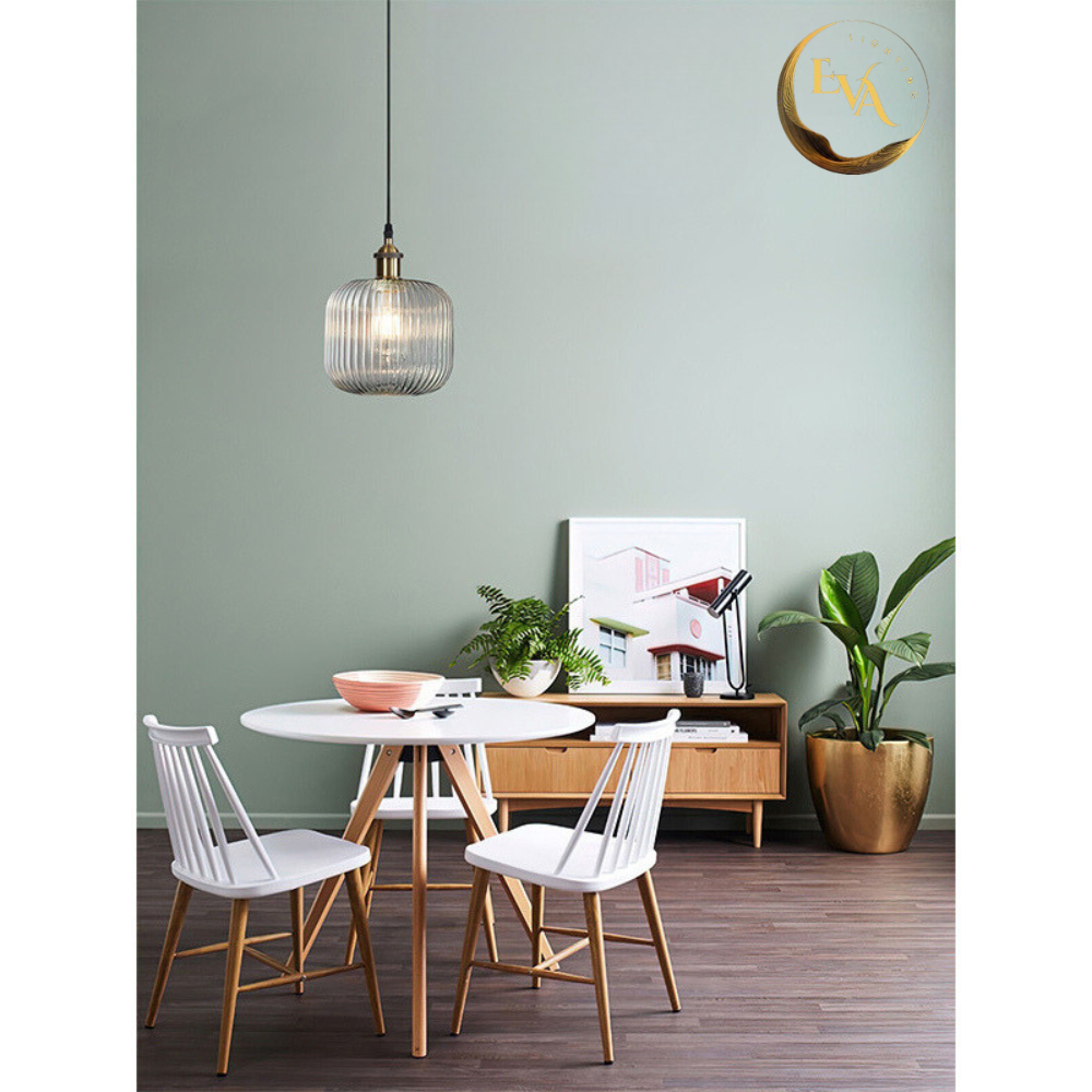 Đèn thả thủy tinh EVA AP177 thả bàn ăn hiện đại đui nấm bóng E27 D200mm bảo hành 12 tháng