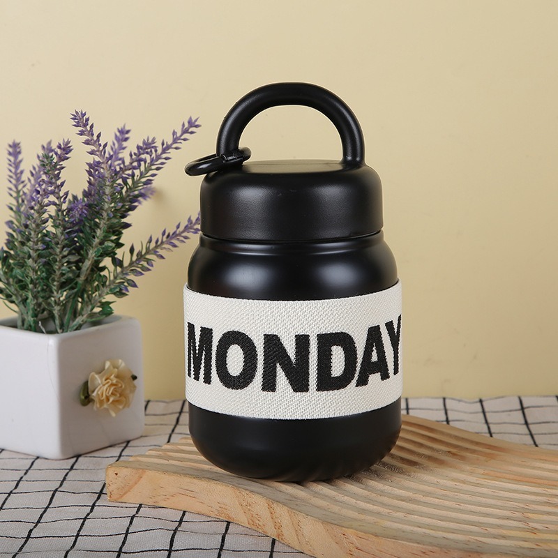 Bình nước giữ nhiệt bằng thép không gỉ 316,thiết kế nhỏ gọn dung tích 550ml có tay cầm tiện lợi