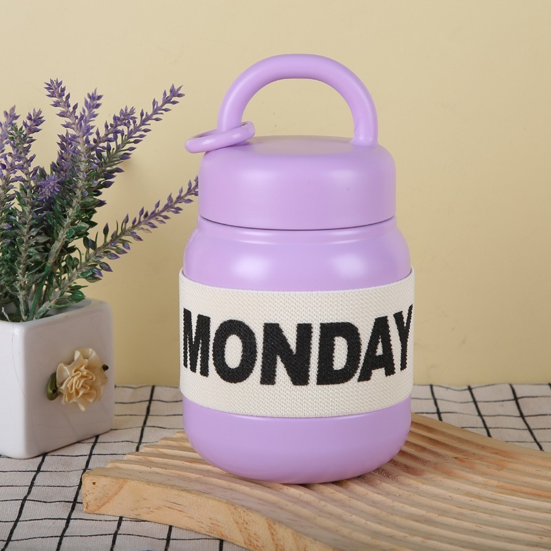 Bình nước giữ nhiệt bằng thép không gỉ 316,thiết kế nhỏ gọn dung tích 550ml có tay cầm tiện lợi