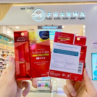 [DATE 1/7/2026] Son Dưỡng Môi Omi Select Tinh Dầu Thực Vật Nhật Bản (4g/thỏi)