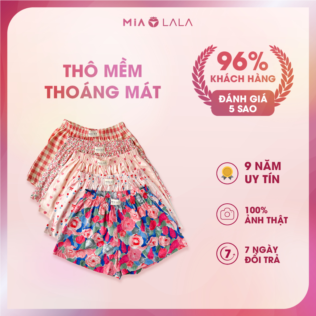 Ảnh Quần short mặc nhà, quần đùi thô mềm mại, thoáng mát Mialala 3797 DQR02023797 1