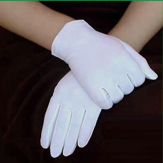 Combo 10 đôi Găng tay vải Thun màu trắng, Bao tay cho trong ngành điện tử kiểm hàng, lễ tân, sự kiện