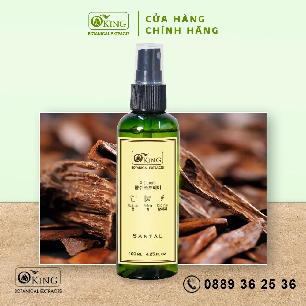 Xịt thơm hương gỗ đàn hương Santal
