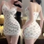 Váy ngủ 2 dây ôm body hoa nhí có đệm ngực viền ren dáng ngắn đầm ngủ tươi mát dễ thương