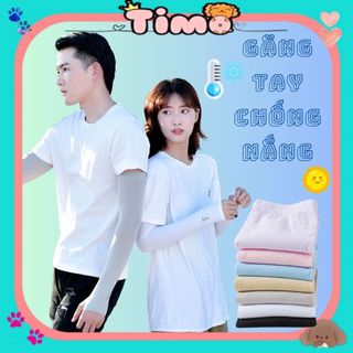 Găng Tay Chống Nắng Xỏ Ngón Dài Nữ Nam Đi Xe Máy Du Lịch Timo DDD24