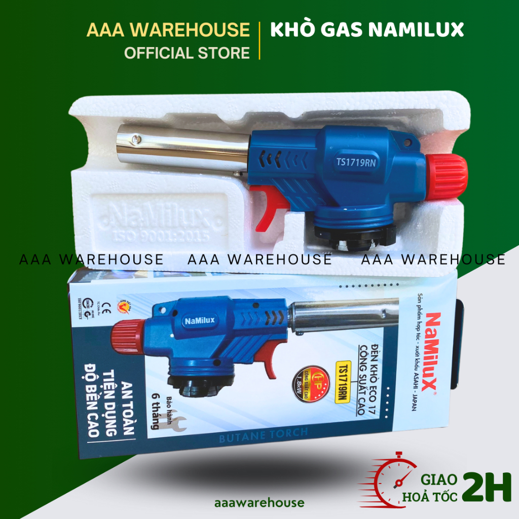 [Đóng hộp] Đầu Khò Gas NAMILUX Chuyên Dụng (chính hãng, nhập khẩu), Tự ...