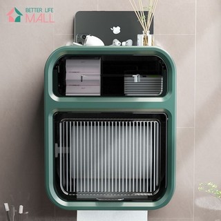 Hộp Đựng Giấy Vệ Sinh 2 Tầng tường, Hộp Đựng Giấy Hộp Giấy Vệ Sinh Có Kệ Để Điện Thoại