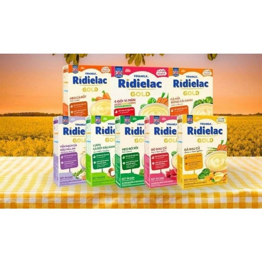Bột ăn dặm Ridielac Gold Vinamilk đủ vị 200g