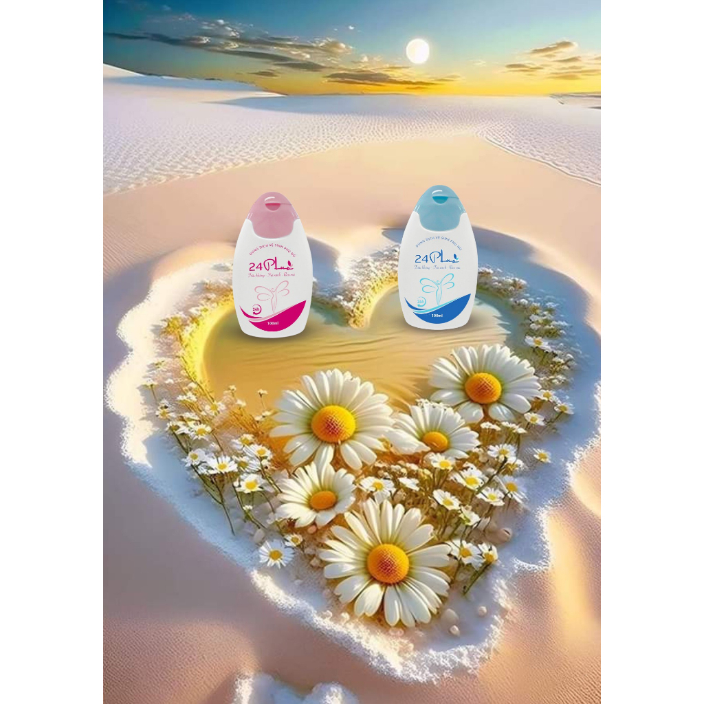Dung dịch vệ sinh phụ nữ 24Plus ngăn mùi suốt 24h 100ml