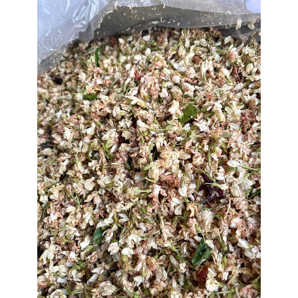 Trà Hoa Nhài (Hoa Lài) Sấy Khô Nguyên Bông Trắng Đẹp Tự Nhiên Làm Đẹp Da