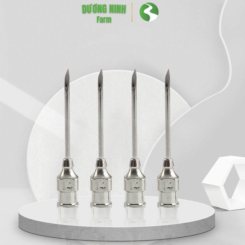Kim Tiêm Thú Y vỉ 10 kim inox Dương Ninh tiêu chuẩn kim tiêm inox KT01 ...