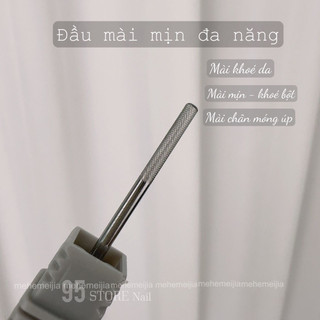 đầu mài khoé da , đầu mài trụ thẳng đa năng - mài chân móng úp , khoé bột , mịn móng , chất liệu thép cao cấp